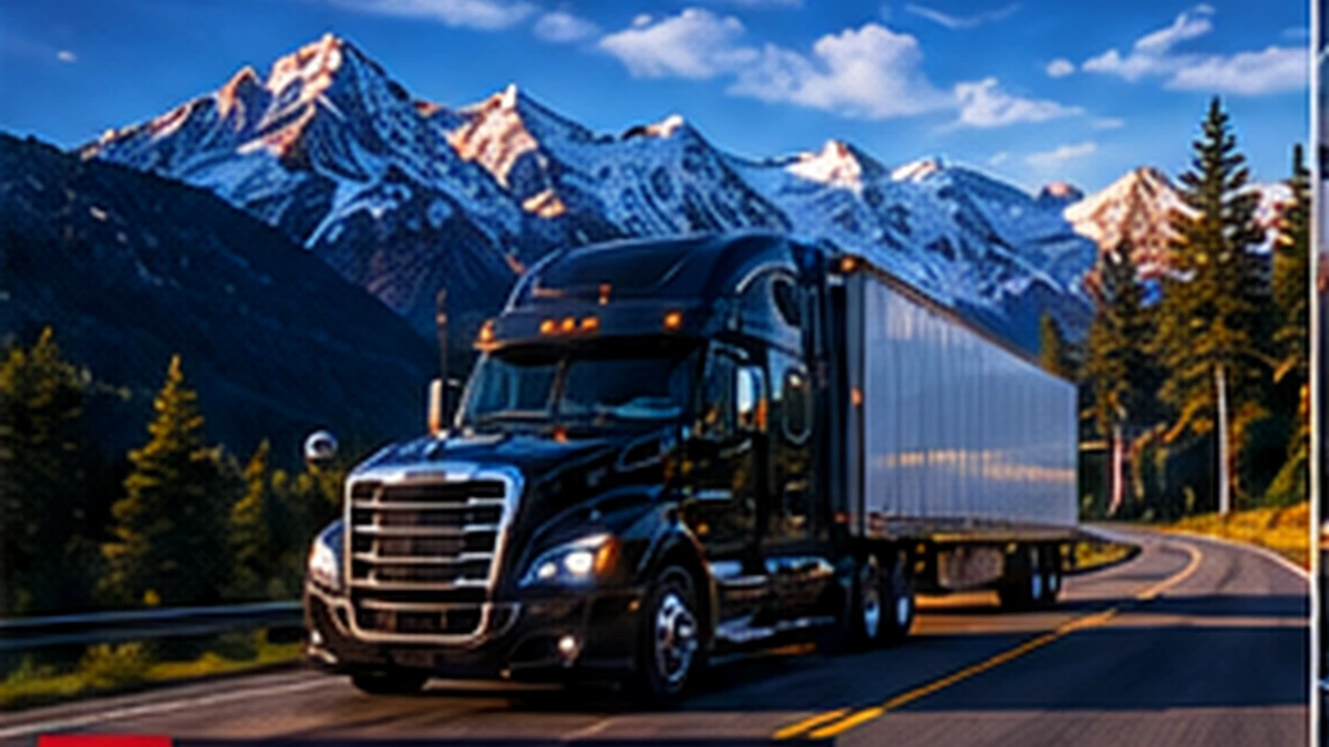 Long-haul highway transportation visual